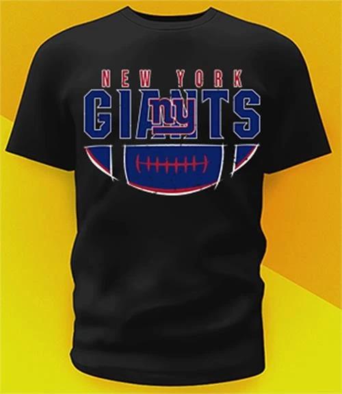 Maglietta New York Giants Ball effetto invecchiato Taglie da Ragazzo ad Adulto 6XL