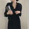 Chic Korean Spring/Autumn Retro Style Suspender Dress + Shirt Jacket Set for Women