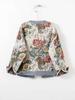 2025 Spring Petite Women's Versatile Patchwork Long Sleeve Denim Jacket