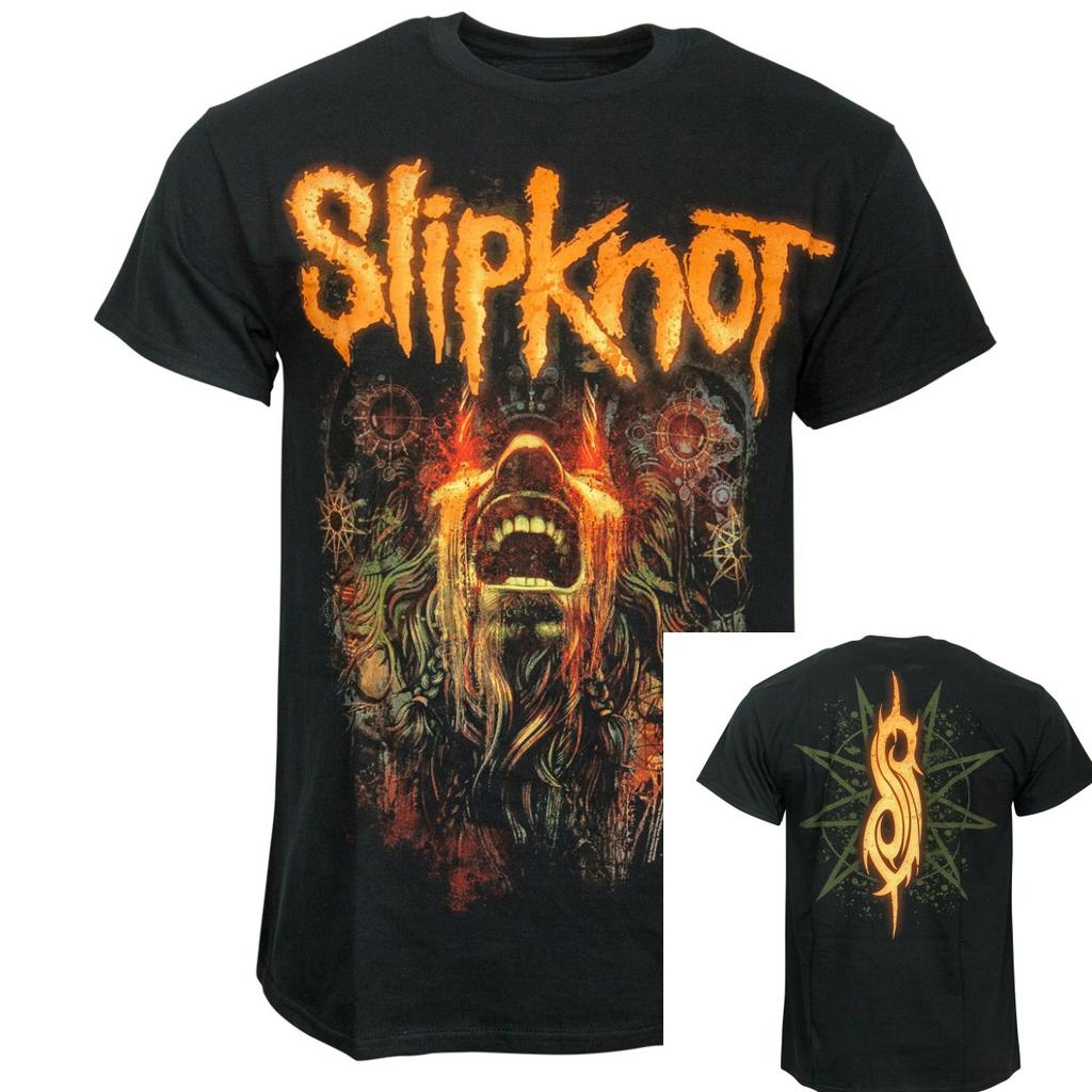 Slipknot Shattered Graphic Tee Cotton Round Neck Casual Unisex Tshirt Summer Top