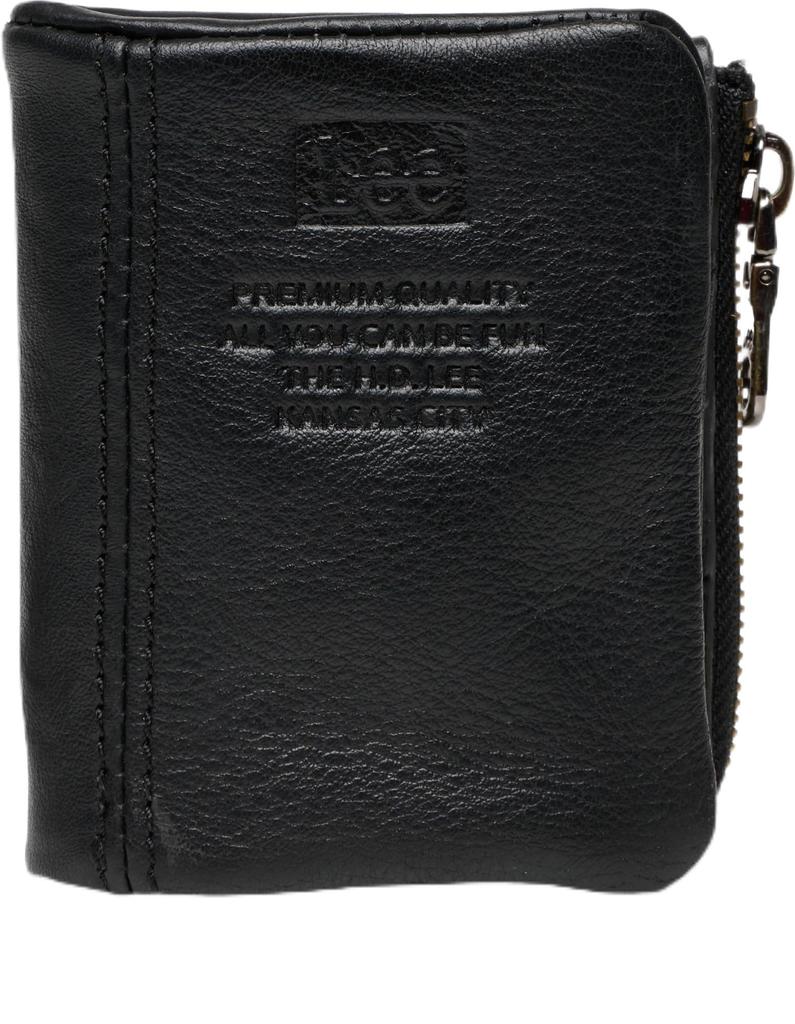 Lee Loose II Bifold Holds Electronic and with Cowhide Black Wallet, Compact, Coins, Cards, Money, Bills, Pocket-Stitched Leather, 320-2111,
