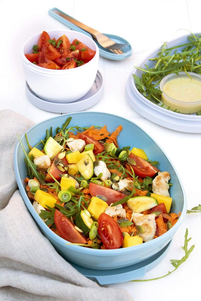 Space Joy Rosty Mepal Lunch Ellipse 5703052PI Box, Duo, Pink,