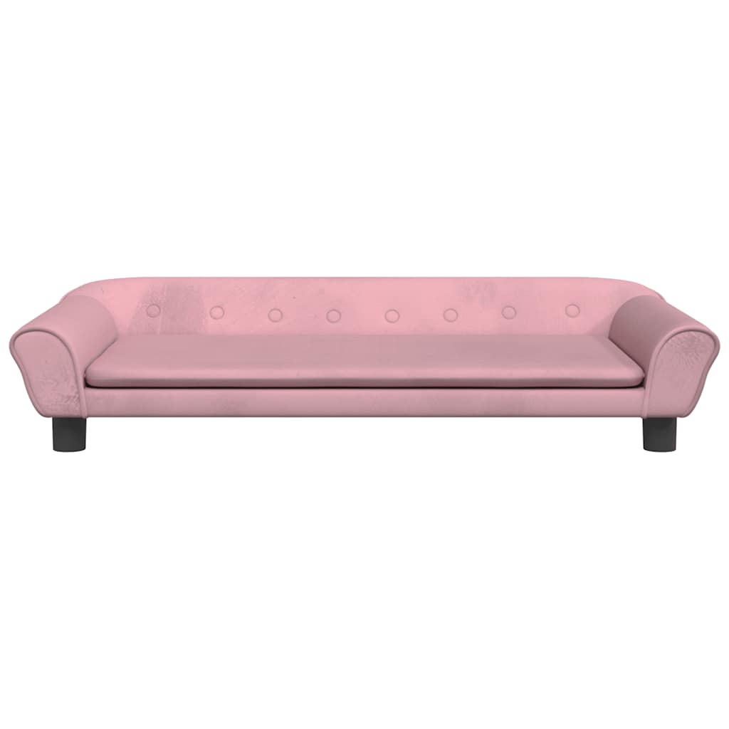 Dog Bed Pink 100x50x21 Cm Velvet