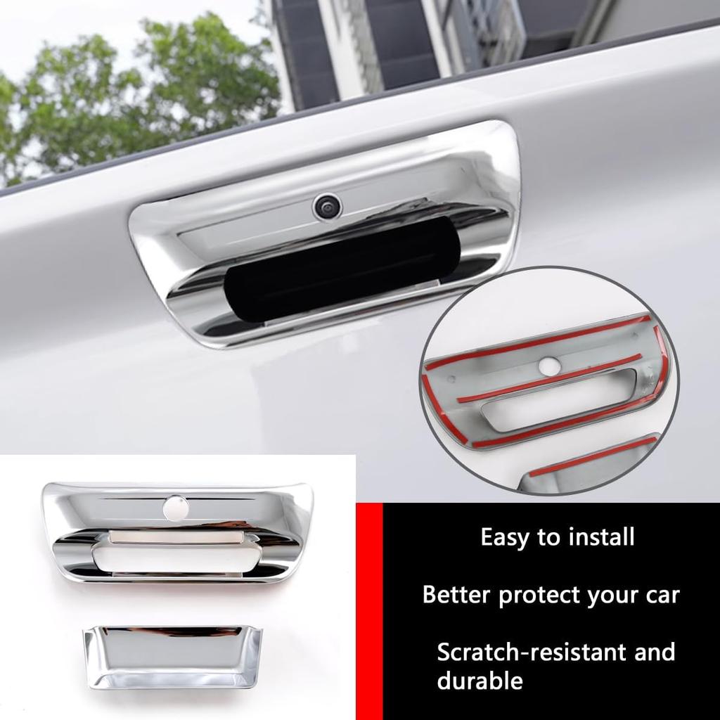 Car Accessories Fit for Dodge Ram 1500 2025 2024 2023 2022 2021 2020 2019 Tailgate Exterior Door Handle Trim Cover, Rear Trunk Grab Handle Cover