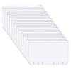 15PCS Waterproof PVC Binding Bag A5 A6 6-hole Zipper Binding Bag Cash Budget Envelope Loose Leaf Bag Used For Binding Notebooks