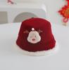 Children's Winter Fisherman Hat: Festive Plush Bucket for New Year and Christmas