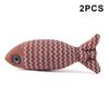 2/3Pcs Fish Shaped Catnip Cats Toy Plush Cat Companion For Kitten Teeth Grinding Pillow Chewing Toy Claws Thumb Bite Pet Gift