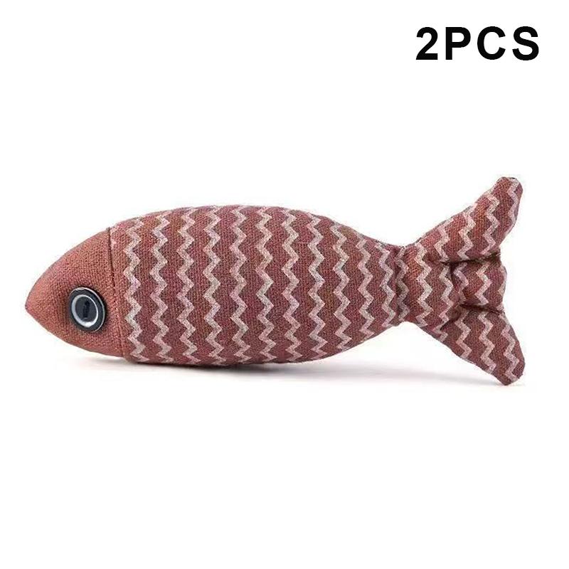 2/3Pcs Fish Shaped Catnip Cats Toy Plush Cat Companion For Kitten Teeth Grinding Pillow Chewing Toy Claws Thumb Bite Pet Gift