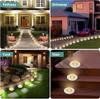 4/8PCS Solar Lawn Lights Outdoor 8 LED Solar Underground Lamp Waterproof Solar Buried Light for Garden Patio Pathway Landscape