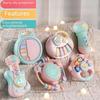Educational Musical Baby Hand Drum Rattle for Ages 6 Months To 2 Years