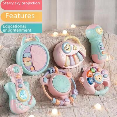 Educational Musical Baby Hand Drum Rattle for Ages 6 Months To 2 Years