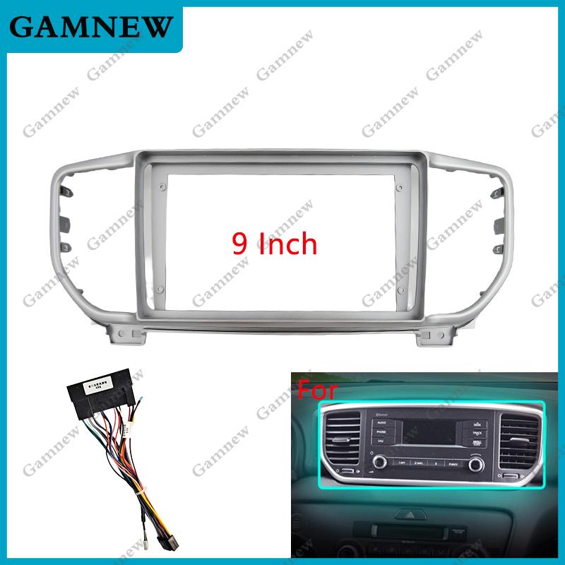 9 Inch Car Frame Fascia Adapter Canbus Box Decoder For Kia Sportage KX5 2018-2022 Android Radio Dash Fitting Panel Kit