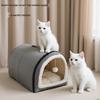 Four Seasons Washable Pet Bed: Winter Warmth for Cats & Dogs, Indoor/Outdoor Use, Cozy Villa Design, Dog House & Mattress