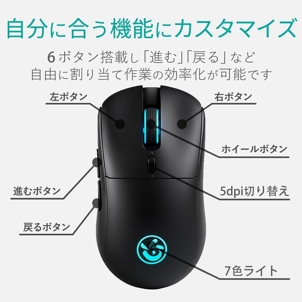 Wireless Mouse High Precision Quiet Wireless Mouse with DPI Bluetooth Instant Easy to Easy Portable [2025 & Sensitivity] Back/Forward Buttons, 5-Level