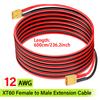 12AWG XT60 Connector Cable Silicone Tinned Copper Extension Lead 6M for RV Car & Energy Storage Battery Charging Wiring