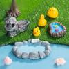 Creative Simulation Pool Figurine Ponds Model Resin Craft Moss Micro Gardening Landscape DIY Decorative Accessories