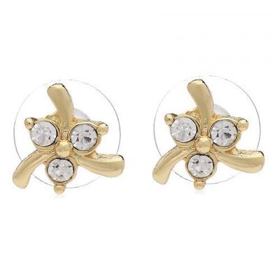 Επιχρυσωμένα σχεδιαστικά σκουλαρίκια καρφάκια για γυναίκες