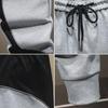 Men's Large Korean-Style Trendy Loose Sweatpants with Cuffed Stitching