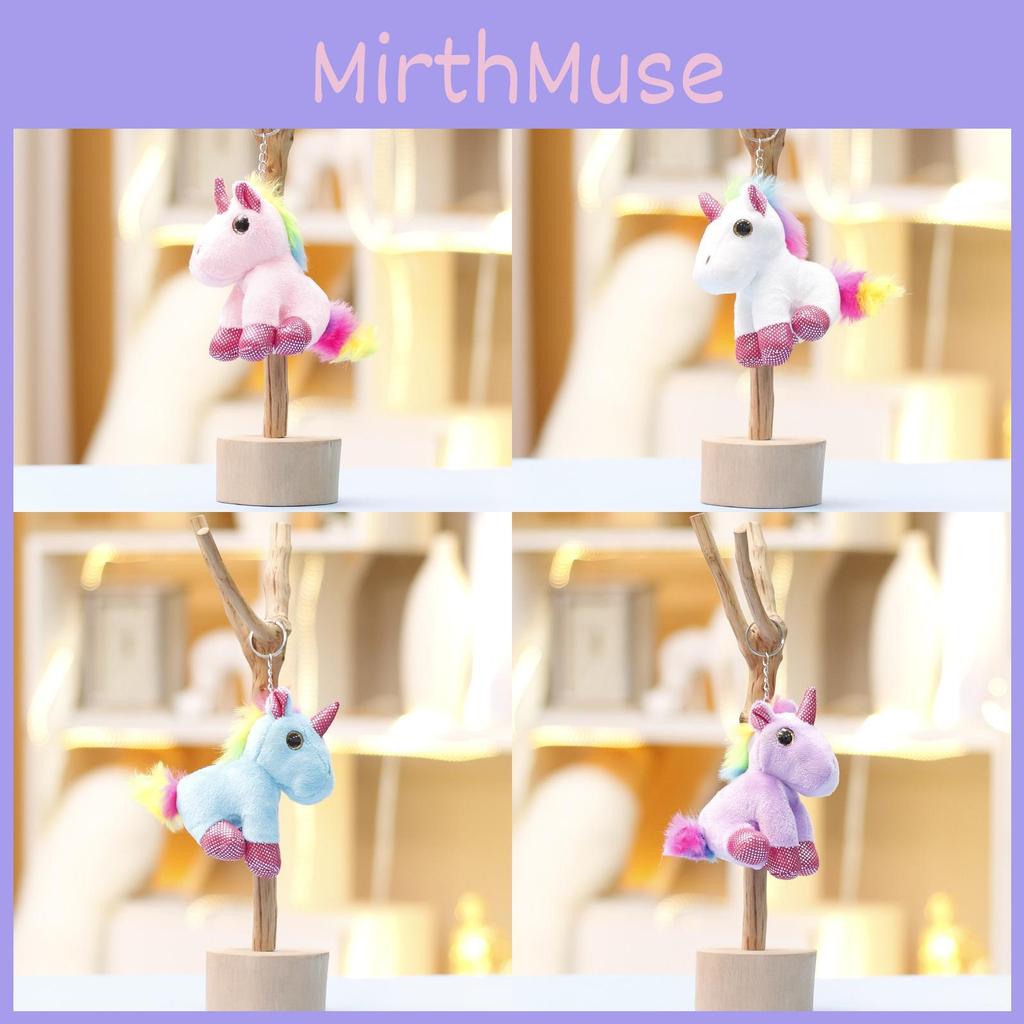 Cartoon Unicorn Plush Doll With Soft Short Pile Fabric For Kids Girl Gift Accessory