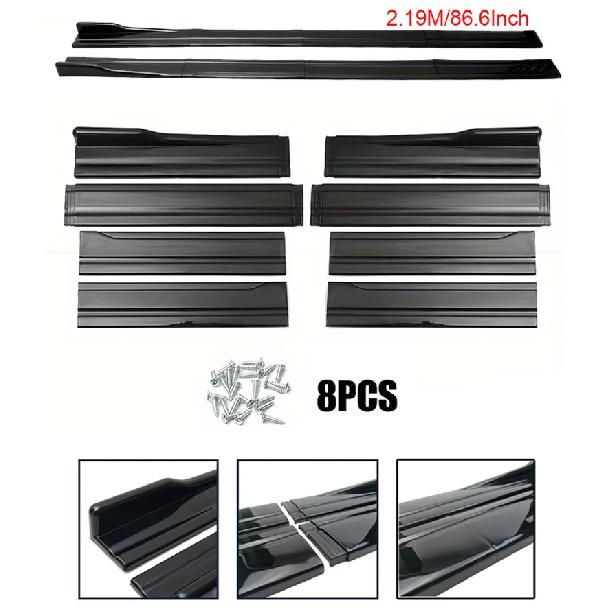 For Volkswagen VW Accessories Passat B8 R-Line Car Side Skirt Extension Rocker Panel Splitters Diffusers Winglet Lip Body Kit Gl