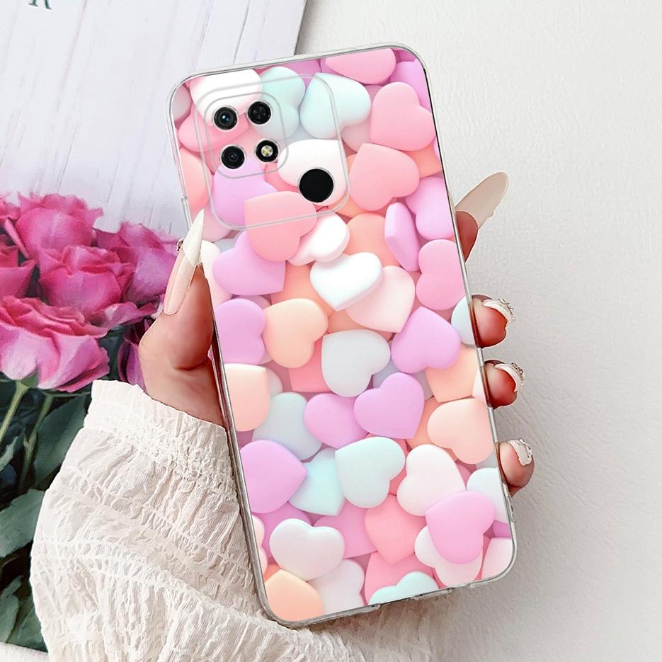 For Xiaomi Redmi 10C Case New Luxury Painted Cover Soft Silicone Slim Phone Case For Xiaomi Redmi 10C Redmi10C Back Cover Fundas