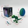 3D Printed Silk Gradient T-Rex Skull Egg Toy for Kids Home Decor