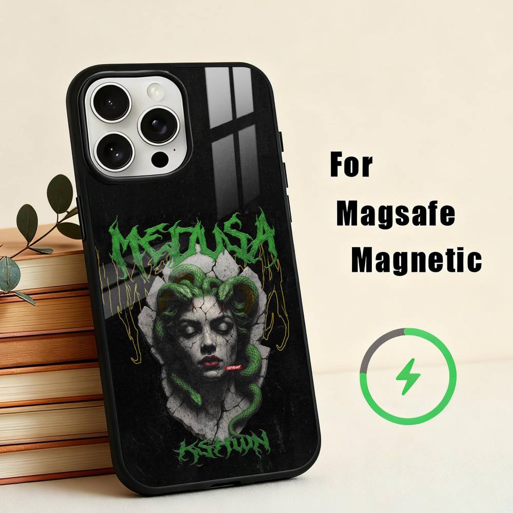 Medusa Greek Mythology Look At Me  Phone Case For iPhone 17,16,15,14,13,12,Plus,Pro,Max for Magsafe Magnetic Wireless Charging