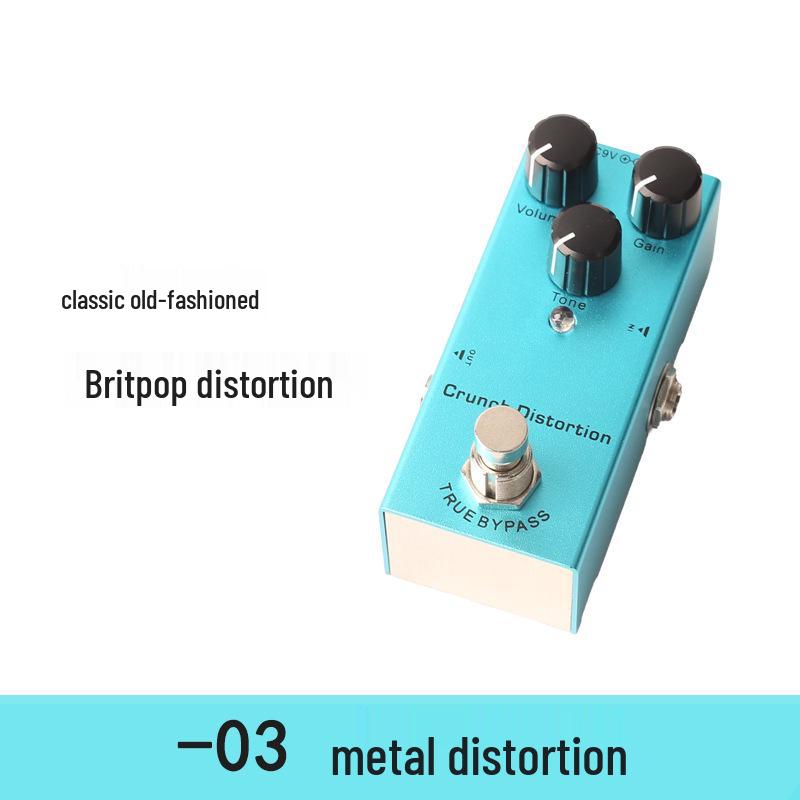 Kompaktný profesionálny elektrický gitarový efektový pedál - Skreslenie, Overdrive, Delay, Chorus, Tremolo