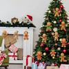 Christmas Wooden Gingerbread Man Pendant Merry Christmas Decor for Home 2026 Xmas Tree Hanging Ornament Navidad Natal New Year