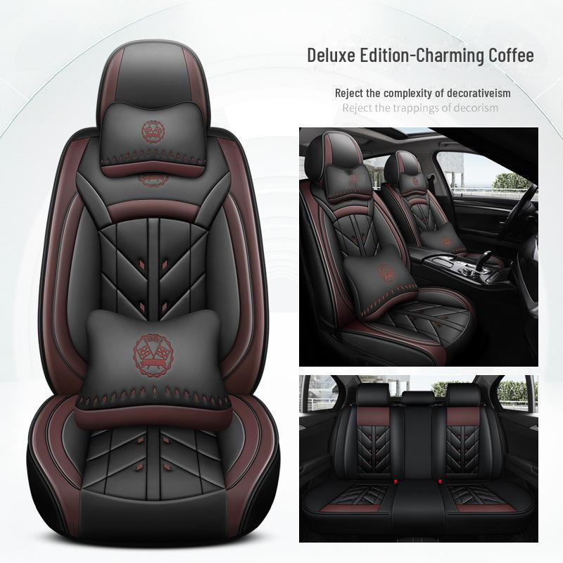 Universeller Leder-Autositzbezug für Great Wall & Haval Modelle: Cannon, H6, Big Dog, M6, First Love, F7 - Voller Kissenbezug