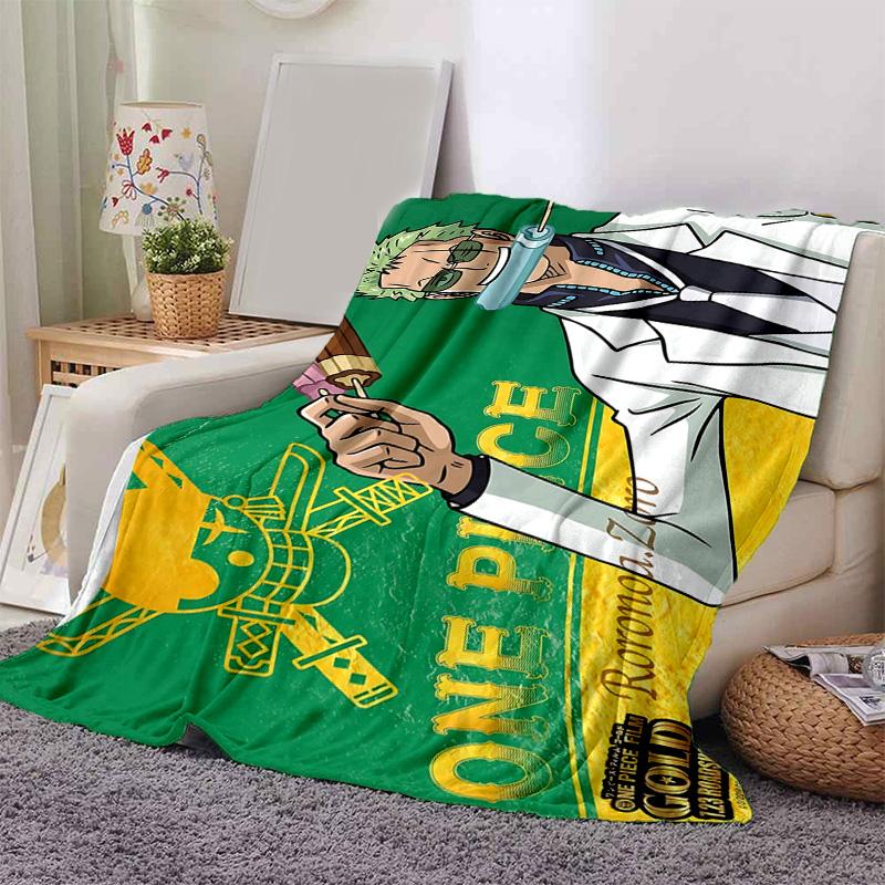 1pc Monkey D Luffy Adventure Soft Throw Blanket Flannel All Season Light Weight Living Room/Bedroom Warm Blanket. M7270152