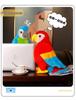 Colorful Realistic Parrot Plush Toy - Super Cute Pug Doll for Kids' Birthday Gift