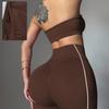 JYL Straplesslette Naked Backless Yoga PanSet