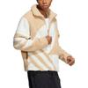adidas Originals Trefoil Großes Logo Sherpa Fleece Gefütterte Jacke Braun HR3487