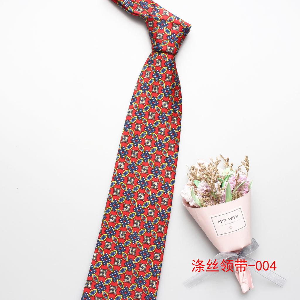 9Cm Men'S Tie, Polyester Silk Exquisite Printed Tie, Business Casual Suit Tie