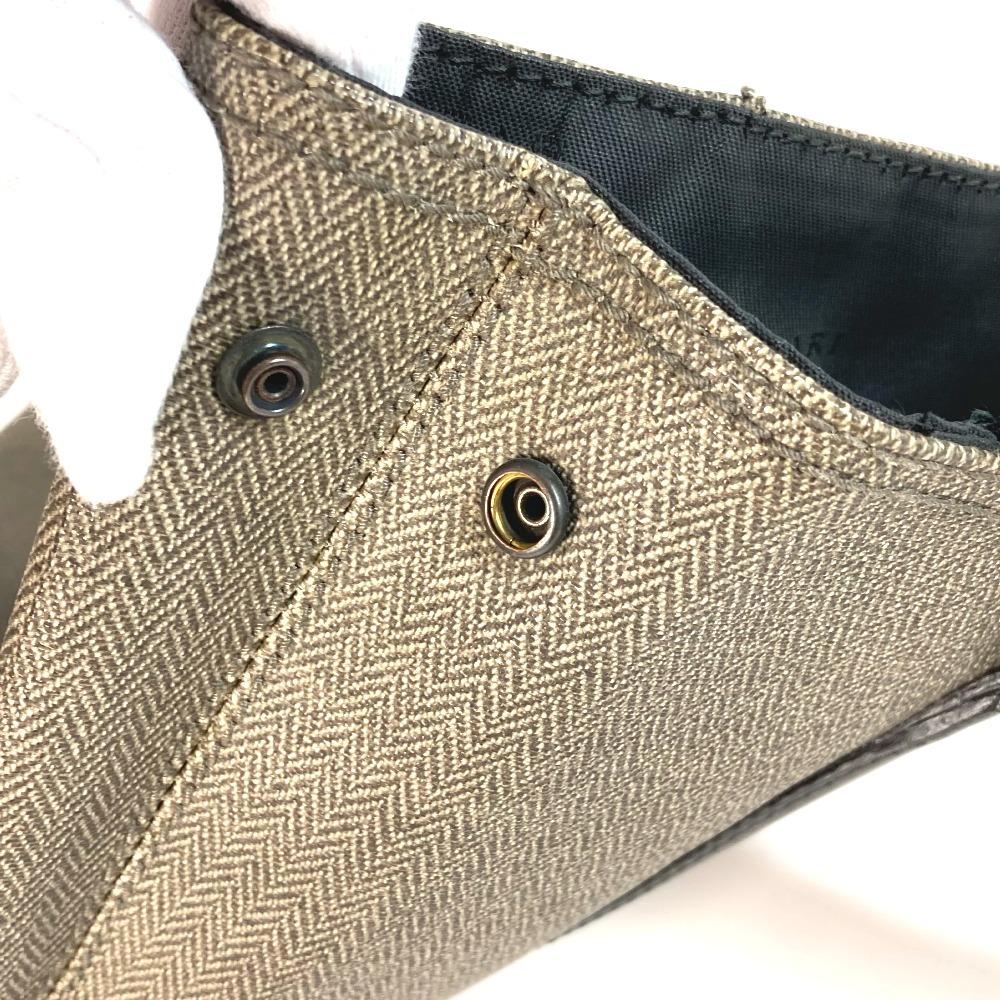 BVLGARI Weekend Logo Vertical Tote Bag Shoulder Bag PVC/Leather gray/Black