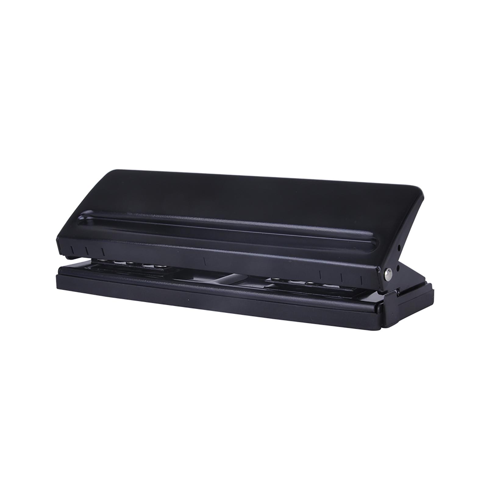 

Регулируемый настольный дырокол KW-trio на 6 отверстий для форматов A4 A5 A6 B7, органайзер-планировщик для дневника на шести кольцах, вместимость 6 листов 6 чёрный