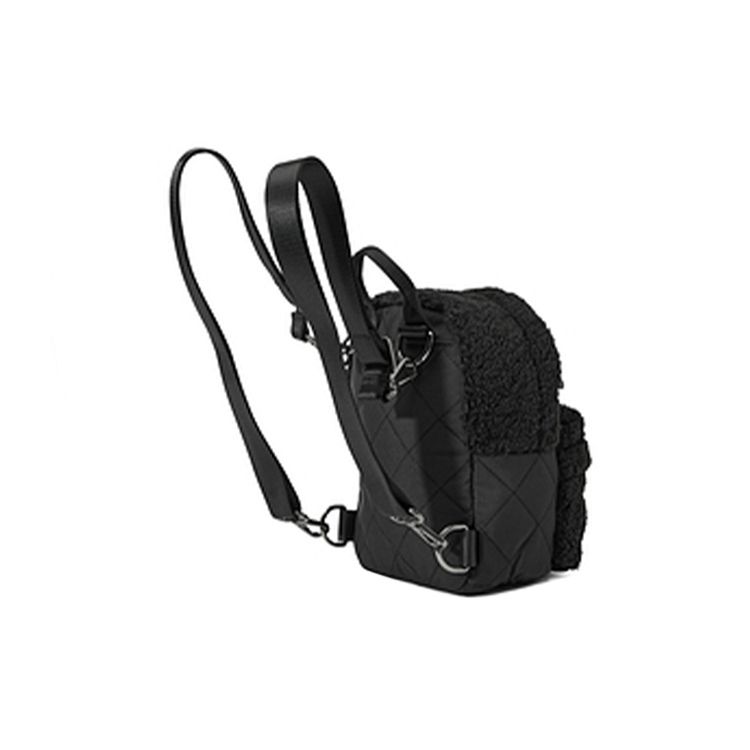 Skechers Letter Logo Zipper Closure Fabric Backpack Unisex Backpack Black L423U029-0018