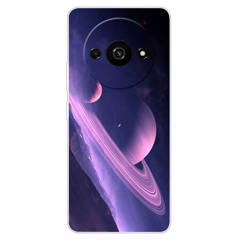 Voor Xiaomi Poco C61 Hoesje Zacht Cool Ruimte TPU Siliconen Beschermende Achterkanten voor Xiaomi Poco C61 PocoC61 Hoesjes C 61 Landschap
