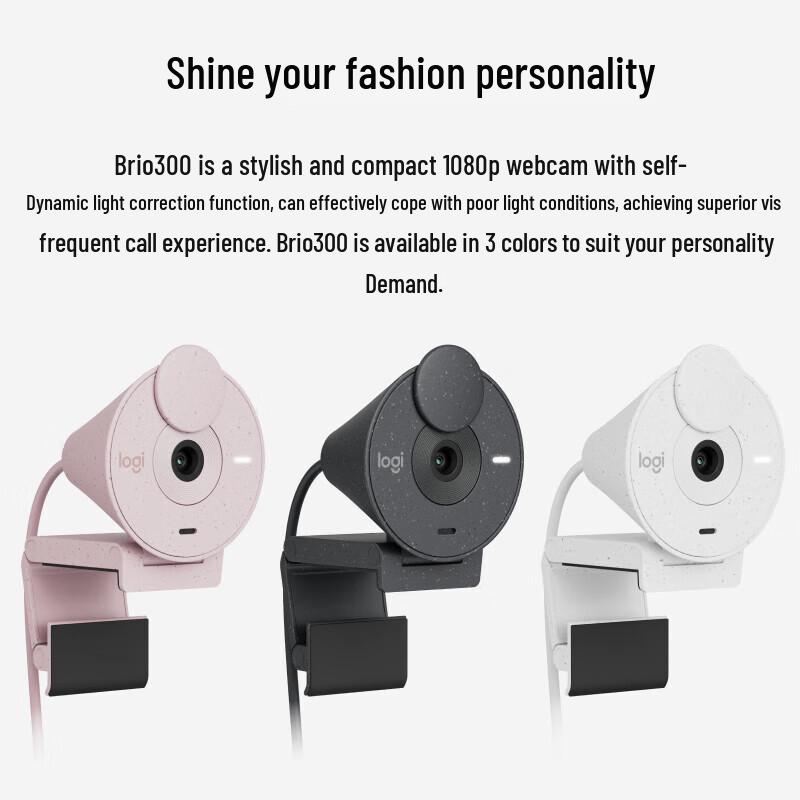 Logitech Brio 300 1080p Webcam