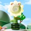 Electric Bubble Machine with LED Light Show Rechargeable Kids Bubble Blower Flower Automatic Swing Dance Handheld Kids Bubble Maker Outdoor Party Toys