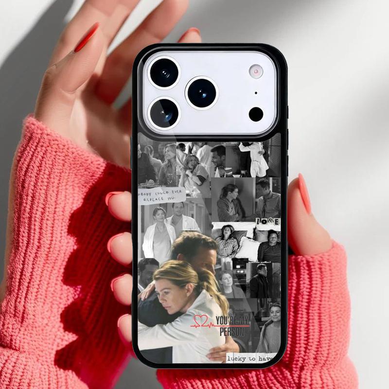 Greys Anatomy Collage Phone Case for iPhone 17 16 15 14 13 Pro Max Back Cover for 12 11 Pro Coque