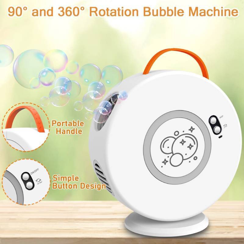 Childrens Automatic Bubble Machine With Multihole Outflow For Indoor And Outdoor Fun