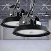 100W LED High Bay High Wide Beam IP66 Waterproof and Hours PSE 3M Wiring with No Installation Safety Rope and Stays Ideal for Parking and Set of 2