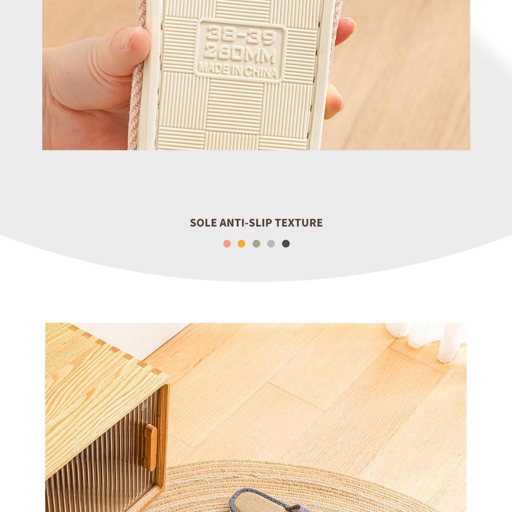 Men's Luxury Breathable Linen Slippers - 2025 Summer Non-Slip Casual Style