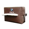 CTCE1 Leather Car Tissue Box Sun Visor Seat Back Hanging Bag For BMW Performance F30 I4 X3 F10 E90 F20 E46 E60 E70 E39 E36 E87 X7 E92