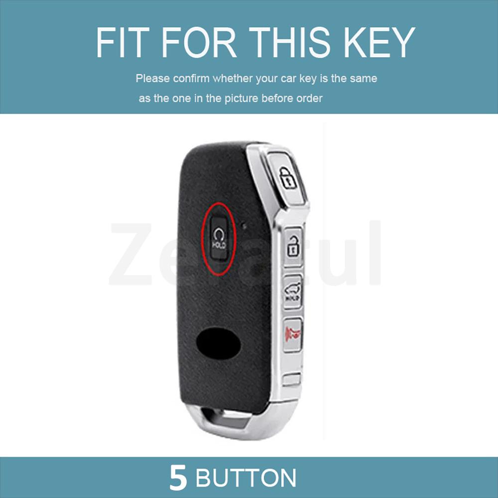 5 Button Tpu Car Key Case Cover Auto Shell Fob Holder For Kia Telluride Telluride Sx Sportage R K5 Gt Line Seltos