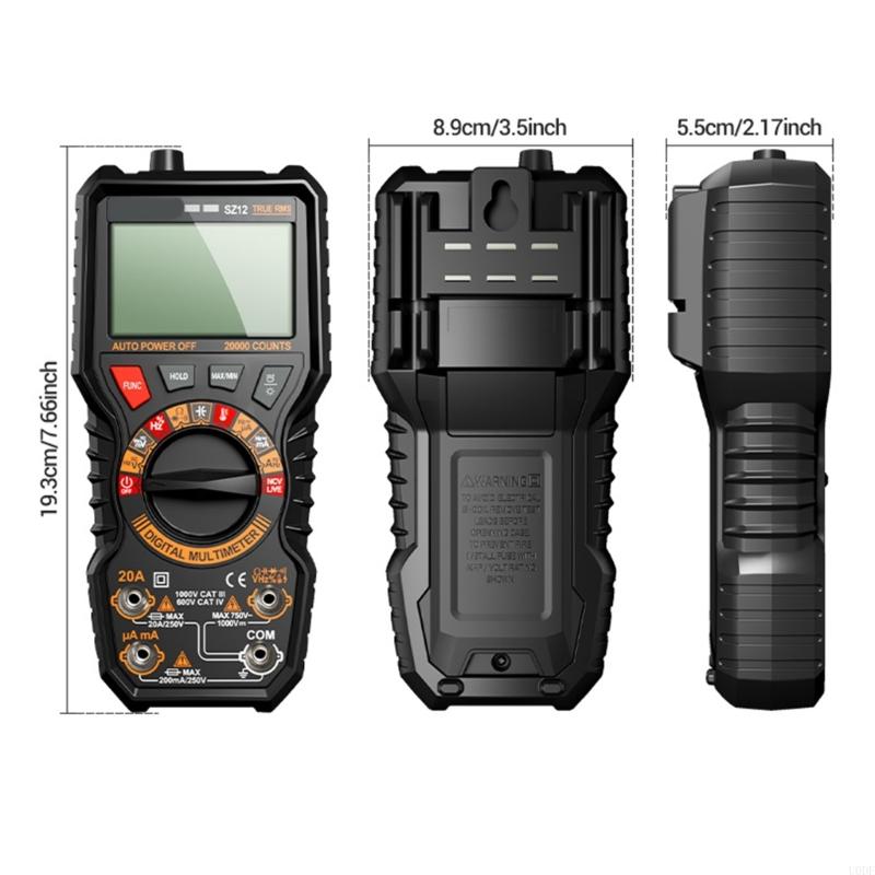 Pack of 1 Tall Accuracy Multimeter Highlighting Data Hold Low Power Warning Security Blend