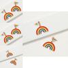 Fashionable Creative Rainbow Geometric Earrings For Women Alloy Material 2022