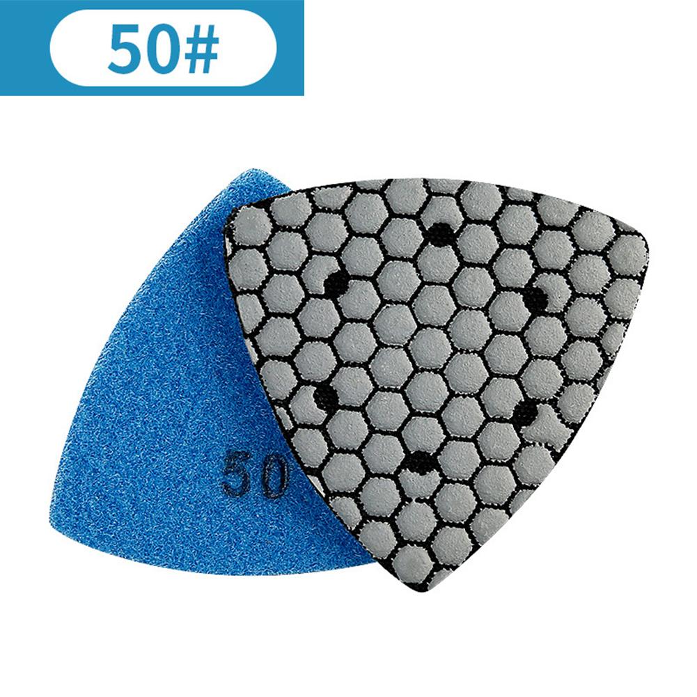 Triangle Diamond Polishing Pads Granite Marble Stone Excellent Gloss Good Durability Granite Marble Concrete Stone Sanding Pads